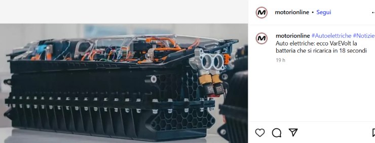 Varevolt batteria ricarica auto