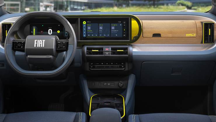 L'interno della FIAT Grande Panda