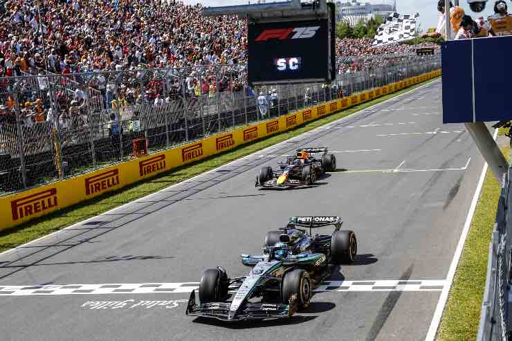 George Russell e Max Verstappen ancora scaramucce