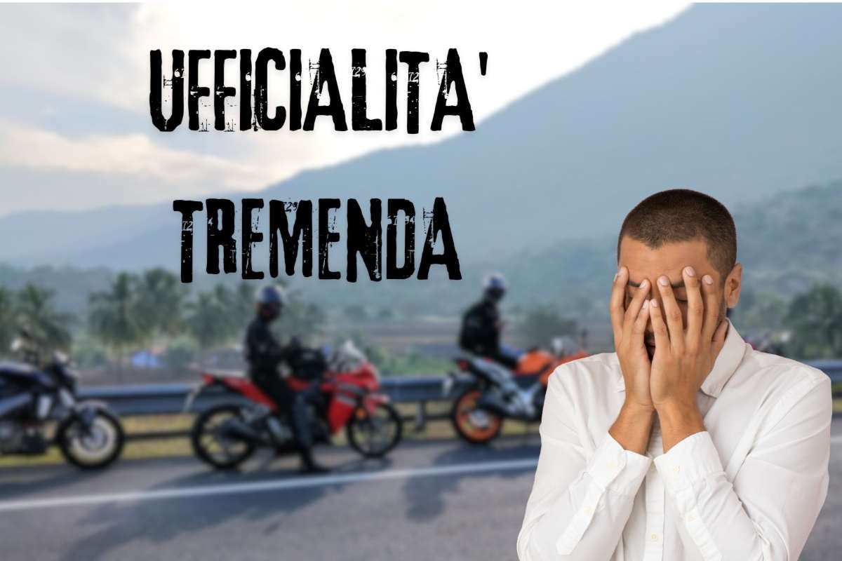 Se hai una moto o uno scooter, non c’è nulla da ridere: l’ufficialità è tremenda