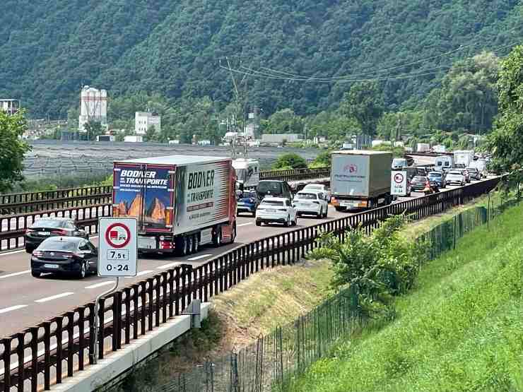 Autostrada Brennero traffico coda